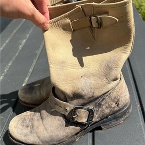 Weathered Frye Boots